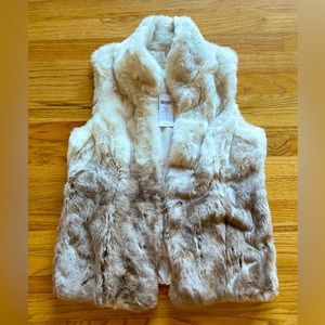 Chicos ombre faux fur vest